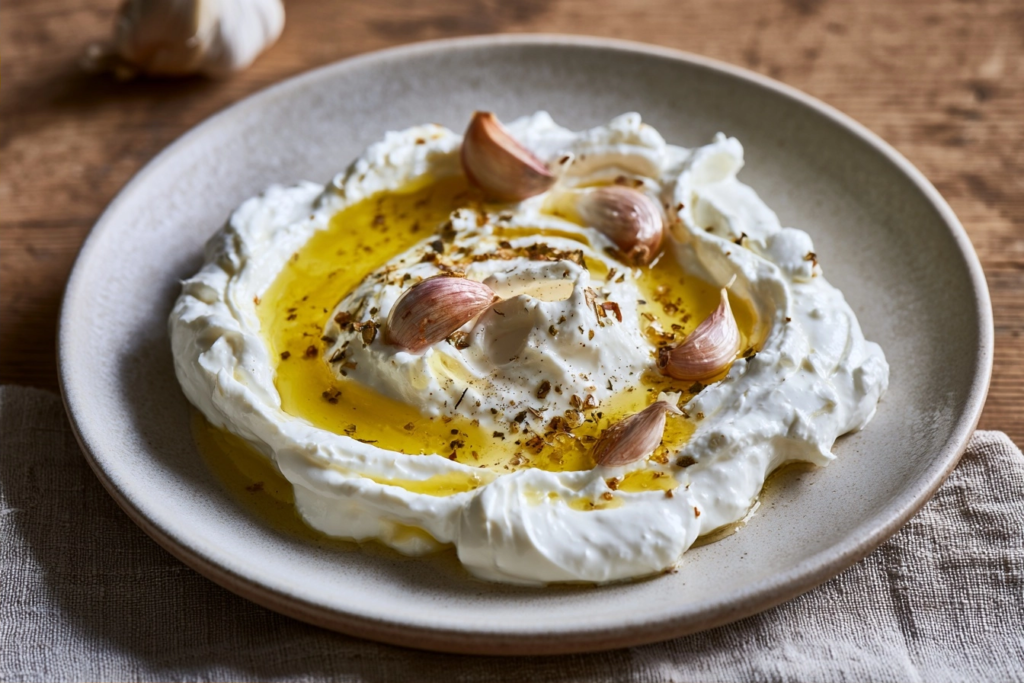 Labneh mit Knoblauch: Das Rezept für cremigen Genuss