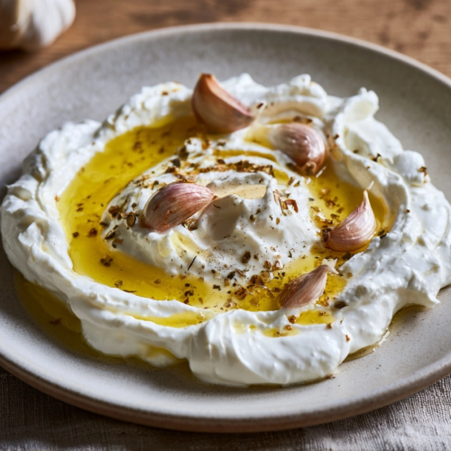 Labneh mit Knoblauch: Das Rezept für cremigen Genuss