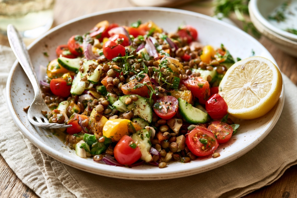 Mediterraner Linsensalat: Das perfekte Rezept zum Genießen