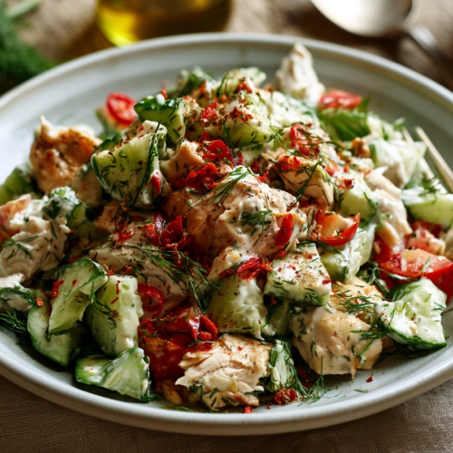 Salade de poulet rôti, concombre et aneth : 5 astuces