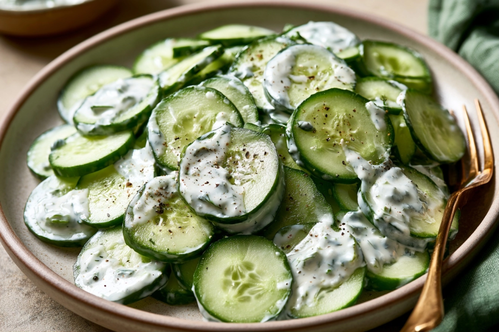 Rondelles de concombre sauce Ranch : Une Recette Express