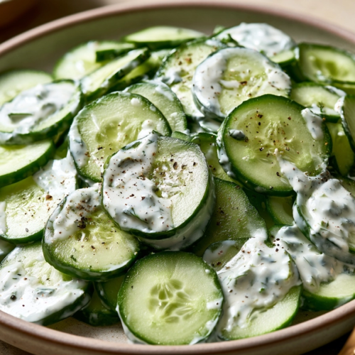Rondelles de concombre sauce Ranch : Une Recette Express